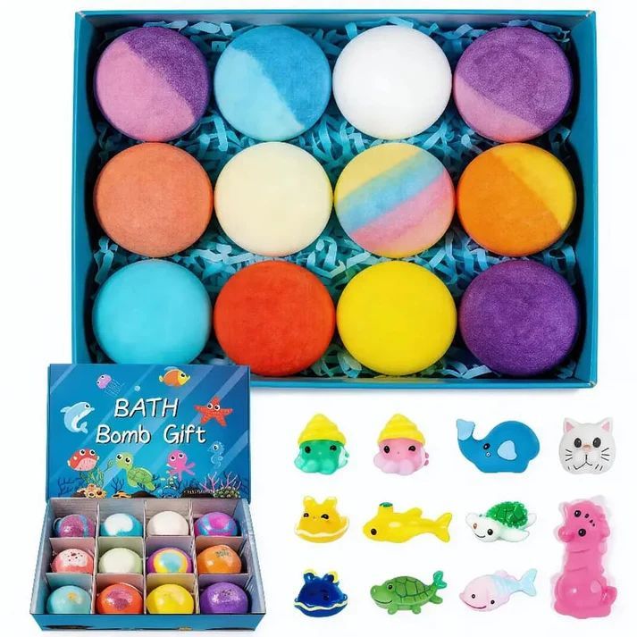 Kids Bath Ball Kids Bath Salt Ball Natural Organic Land & Sea Toys Handmade Ball For Kids For Dry Skin Moisturize